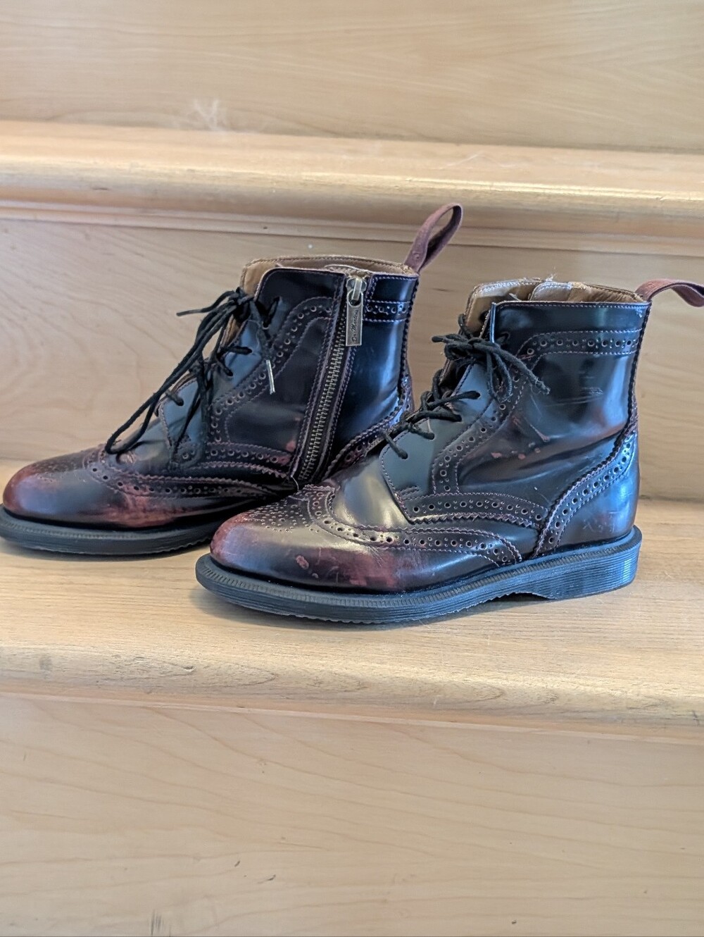 Dr. Martens Delphine 8-Eye Brogue Boot Size 5